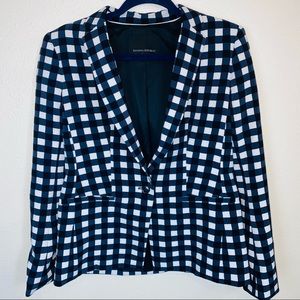 Banana republic women’s blazer 4 blue gingham